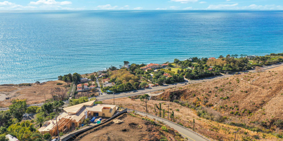 ocean views from this land for sale in encinal canyon malibu california