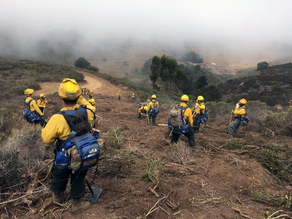 california wildfire firefighters
